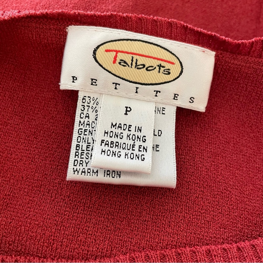 Talbots Rust Sweater Vest Size Petite - Picture 7 of 9